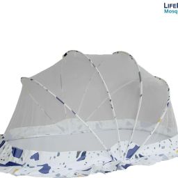 lifekrafts Nylon Kids Washable Foldable Baby Mosquito Net, Bottomless Net for Infants, for Safe & Easy Use | Mosquito Net image 4