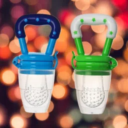 Pack of 2 Teether and Feeder/multicolor/Baby Product Teether and Feeder M_21 Feeder-1