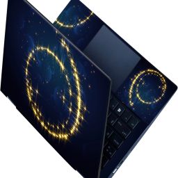 SCOTLON _All Panel_Yellow sparkling spiral_ Vinyl Laptop Skin Compatible for 15.5 inch-image-96