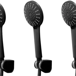 Parryware hand shower 3 - Modes, Bathroom clean black with Hose & clutch set of 3 pic 105 shower-picture-18
