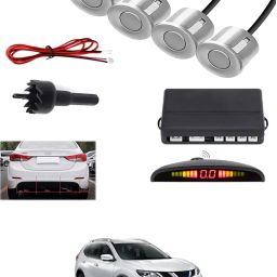 4Silver Parking Sensor With LED Display Increased Safety For Car-318 Universal 4 Silver Reverse Parking Sensor With LED Display For Cars-318 Parking Sensor-image-69
