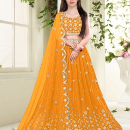 Embroidered Semi Stitched Lehenga Choli-image-69
