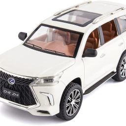 1:32 Scale Lexus LX570 Diecast Metal Luxury Car Model Pull Back Car for Kids-image-46