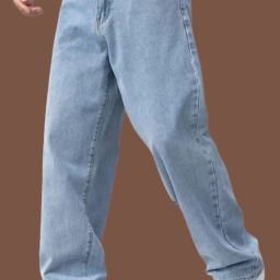 Men Regular Mid Rise Light Blue Jeans-image-5