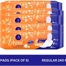 Regular Pads Extra Soft I 240 MM I Pack of 5 I 30 Pads I Super Absorption Sanitary Pad-image-2