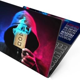 Anweshas HD Printed Full Panel Laptop Skin Sticker Vinyl Fits Size Upto 15 inches No Residue, Bubble Free, Waterproof - Hacker Anonymous Burning Card Self Adhesive Vinyl Laptop Decal 15.6-image-82