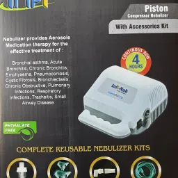 INFI COMPACTO PISTON COMPRESSOR NEBULIZER WITH ACCESSORIES KIT ( MADE IN INDIA ) Nebulizer-26