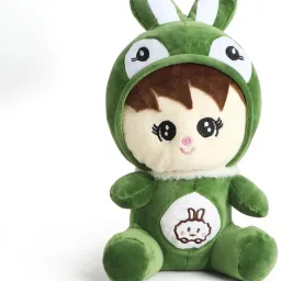 Super Soft Plush Doll with Rabbit Ears, Teddy Bear Gift Toy & Pillow for Kids - 32 cm-image-79