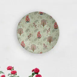 quirk india MulticolouredMajestic Paisley Decorative Ceramic Wall Plate-picture-4