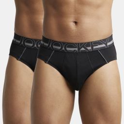 Pack of 2 US14 Super Combed Cotton Solid Men Brief-image-1