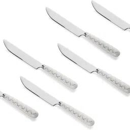 Steel Butter-Spreader Knife with Ceramaic-Handle Set of 6 for Kitchen-Restaurant Stainless Steel, Ceramic Butter Spreader Set-image-30