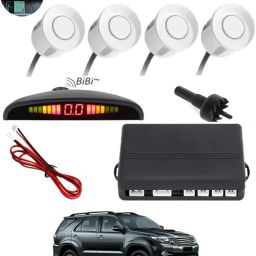Car Reverse Parking White Sensor With Led Display/Buzzer-110 White 4Parking Sensor Increased Safety For Passengers Universal For Car-110 Parking Sensor-image-11