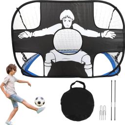 Mini Soccer Backyard Practice Kids Foldable Goal Net Post Game Football Net-image-4