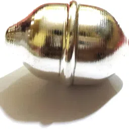 Silver Plated Shagun Coconut (White) [Small] 5gm Size: 5 x 3 cm Decorative Showpiece-3 cm-image-78