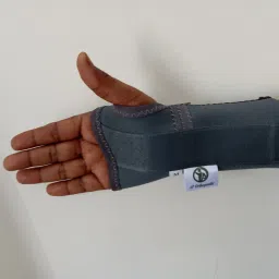 Elastic Wrist Splint For Left Hand Grey Sprain Carpal Tunnel Splint Support Wrist Support-4