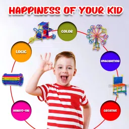 toddlers buddy ShapeCraft Smart Stick Blocks 200 pcs Kids Block blok image 4