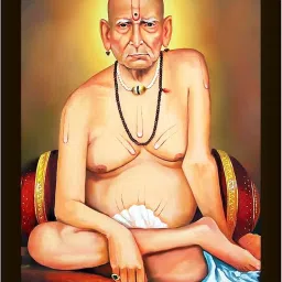 Swami Samarth Maharaj Painting Photo Frame Digital Reprint 20 inch x 14 inch Painting-image-77