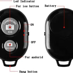 BUFONA Bluetooth Remote Control Photo Clicker for IOS Android Monopod Selfies ShutterCamera Remote Control image 2