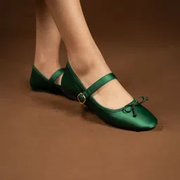 Theater Women Dorothy Green Mary Jane Ballerina Flats Bellies For Women-picture-14