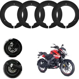 sunriders Bike Wheel Cover 17 Inch For Bajaj NS 125 Black Half Pack of 4 Pc Wheel Cover For NA NA-picture-32