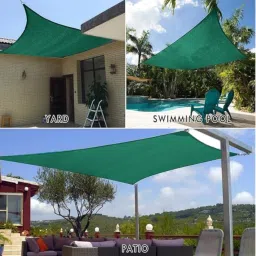 harsh kriti Green Shade Net(5Ft x 40Ft)- 50% Sunlight Block Multipurpose For Garden/Balcony Portable Green House image 3