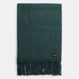 Solid Acrylic Men Green Scarf-36