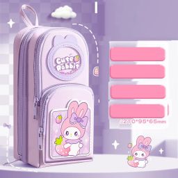 cute rabbit pencil pouch Pencil Case Large Capacity Pouch Pencil School Zipper Geometry Box-picture-15