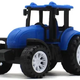 Small size friction powered tractor engine toy for kids blue color-image-49