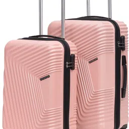 yayavar Hard Body Set of 2 Luggage 4 Wheels - Monaco Scratchproof 360Degree Rotating Latest Design Trolley Bag - Pink-picture-12
