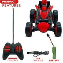 nishchal RC Stunt Car Vehicle 360° Rotating Rolling Radio Control Multicolor53 image 2