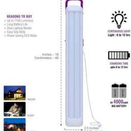 Rechargeable Home Delight 90 Hi-Bright Smd Tube Light Emergency Light-VR31 8 hrs Lantern Emergency Light-image-16