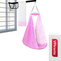 Cherub Baby Swing Cradle with Mosquito Net Spring and metal window cradle hanger-picture-13