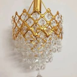 160MM JHOOMER GLOSSY LOOK CHANDELIER CEILING LAMP WITH DECENT LIGHT Chandelier Ceiling Lamp Chandelier Ceiling Lamp-image-6