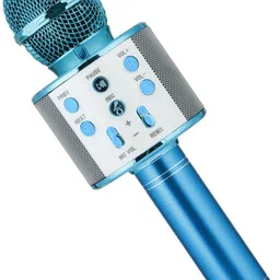 mz MIC12-KARAOKE MIC WITH SPEAKER-FM Radio Voice Changer Rechargeable Microphone-picture-5