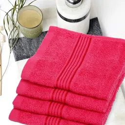 BIANCA LORENA Unisex Set Of 2 Solid 380 GSM Pure Cotton Super-Soft Terry Face Towels-7