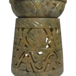 Avinash Handicrafts Grey Brown Cone Shape Aroma Oil Diffuser-image-44
