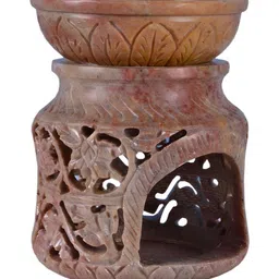 Avinash Handicrafts Brown Textured Stone Aroma Oil Diffuser-image-50