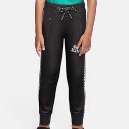 Gini and Jony Boys Black Solid Joggers with Side Stripe-picture-21