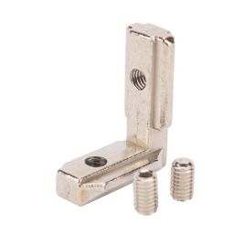 T Slot L Type 90 Degree Aluminum Profile Accessories Interior Joint Inside Corner Connector Bracket for 3030 series with M6x8 Screw (8mm)-1