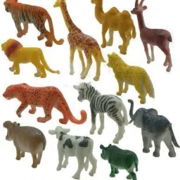 WILD ANIMALS 12 PCS SET (MEDIUM SIZE) EDUCATIONAL TOY PQ-image-66