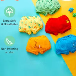 SuperBottoms Infants Set Of 5 Basic Super Soft Bloomer Wonder Wild Diaper With Wipes image 4
