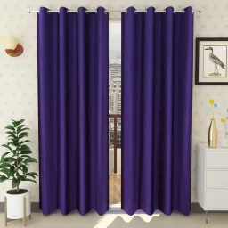 213 cm (7 ft) Polyester Semi Transparent Door Curtain (Pack Of 2)-16