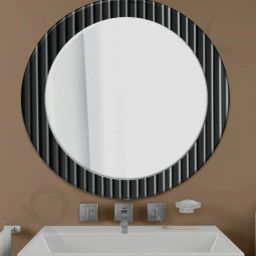 Raj Glass 15 inch Round Vanity Mirror Looking mirror Shisha Bathroom Mirror-image-8