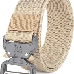 Men Casual Beige Nylon Belt-image-35