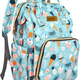Baby Diaper Bag for Mothers Waterproof Backpack Multiple Pockets (unicorn grey) baby diaper bag-image-86