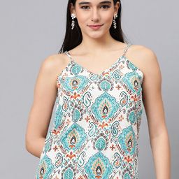 Kotty Ethnic Printed Shoulder straps Top-image-57