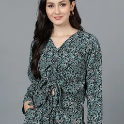 Fashfun Floral Print V-Neck Top-picture-39
