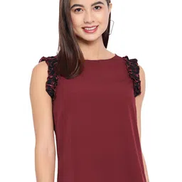 BAESD Ruffles Detail Sleeveless Top-picture-4