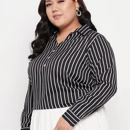 NABIA Plus Size Striped Regular Top image 3