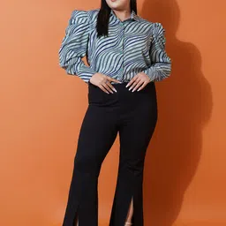 U&F Beyond Plus Size Animal Print Crepe Top image 5